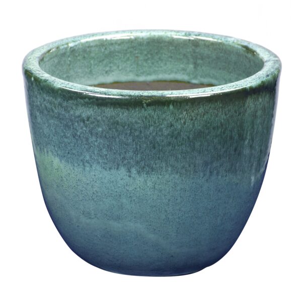 Glazed eggpot ocean blue-0