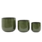 Glazed pot green-8832