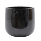 Glazed pot black-0